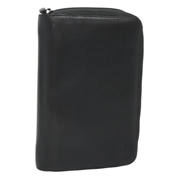 GUCCI Planner case Leather Black 146241 Auth - Picture 1 of 15